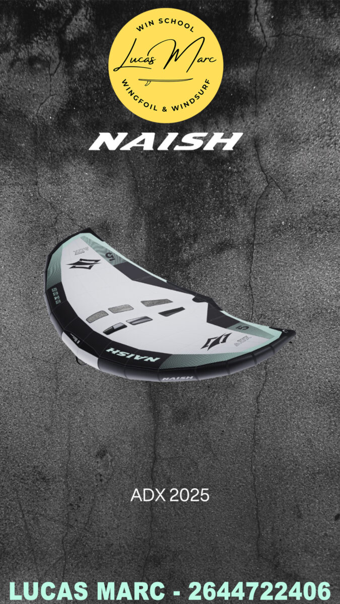 VELAS NAISH ADX 2025 MANIJAS RIGIDAS.