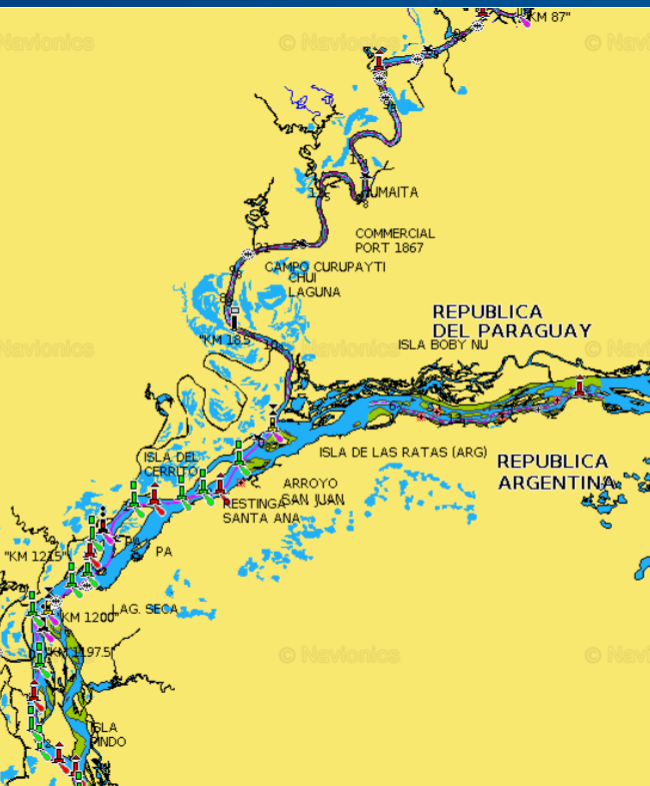Cartas Nauticas de Sudamerica