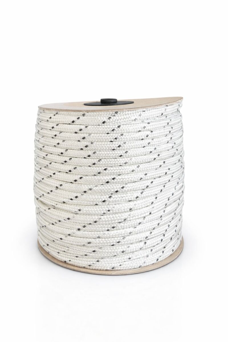 Cabo Nautico De Polipropileno 8mm X 100 Mts Bco Con Negro